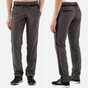 LULULEMON Gray Run Bandit Track Pant Size 4